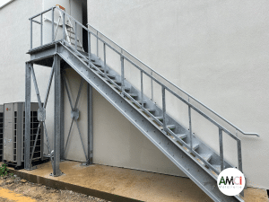 escalier de secours extérieur acier galvanisé